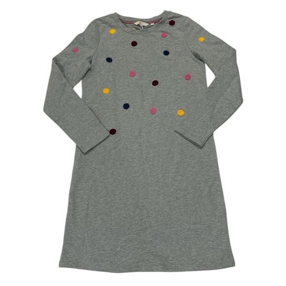 Boden Womens 4 Sweatshirt Dress Marl Boucle Spots Polka Dot Colorful Long Sleeve - Picture 4 of 10